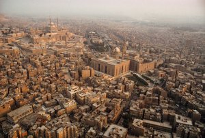 Vista aérea do Cairo. CAIRO, EGITO.