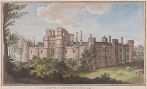Castelo de Herstmonceux, East Sussex: Vista Sudeste
