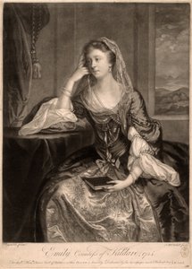 Emily, Condessa de Kildare de James MacArdell