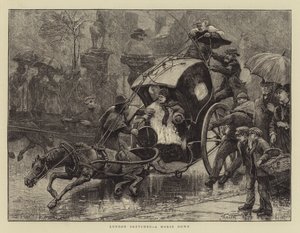 Esboços de Londres, um cavalo abaixo