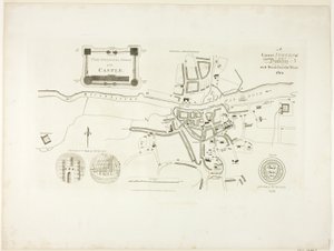 Levantamento correto de Dublin, como estava no ano de 1610 de James Malton