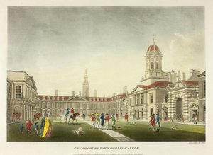 Grande Pátio, Castelo de Dublin de James Malton