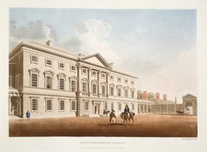 Leinster House, Dublin, 1792 (gravura colorida à mão)