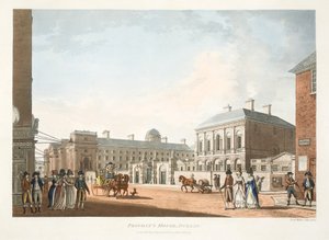 Casa do Reitor, Dublin, 1794 (gravura colorida à mão)