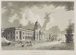 A alfândega, Dublin, 1792