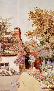 Em Shamley Green, Surrey (aguarela) de James Matthews