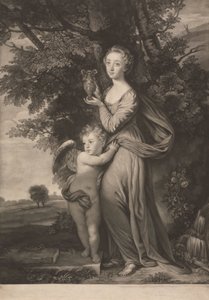 Miss Frances Greville e o seu irmão como 