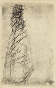 [76] Impressões de placas canceladas por Whistler - Fumette Standing. de James Abbott McNeill Whistler