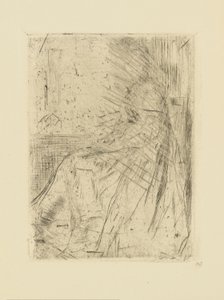 [76] Impressões de placas canceladas por Whistler - Maude, Sentado. de James Abbott McNeill Whistler