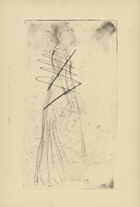 [76] Impressões de placas canceladas por Whistler - [Woman Standing]. de James Abbott McNeill Whistler