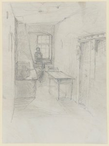 Uma cozinha em Lutzelbourg de James Abbott McNeill Whistler