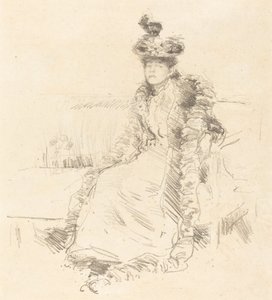 Uma senhora sentada de James Abbott McNeill Whistler