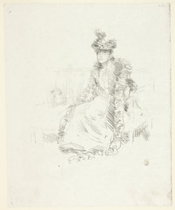 Uma senhora sentada de James Abbott McNeill Whistler