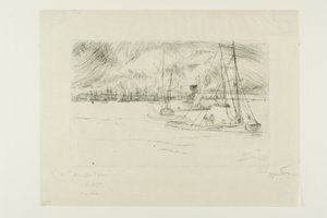 Amsterdã, do Tolhuis de James Abbott McNeill Whistler