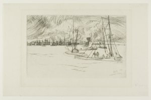 Amsterdã, do Tolhuis de James Abbott McNeill Whistler