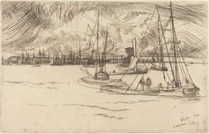 Amesterdão visto do Tolhuis de James McNeill Whistler