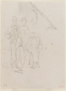 Um artista desenhando de James Abbott McNeill Whistler