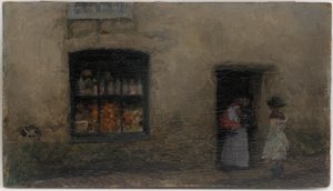 Uma nota de laranja: loja de doces de James Abbott McNeill Whistler