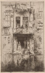 Varanda, Amsterdã de James Abbott McNeill Whistler