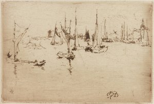 Barcaças, Dordrecht de James Abbott McNeill Whistler