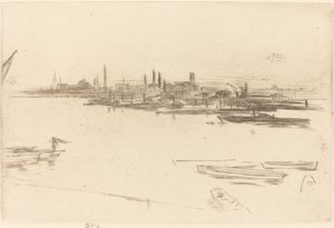 Battersea: Amanhecer de James Abbott McNeill Whistler