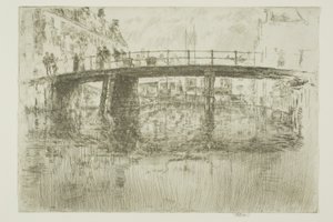 Ponte, Amsterdã de James Abbott McNeill Whistler