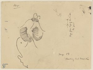 Borboleta (frente); Fragmento de borboleta (verso) de James McNeill Whistler