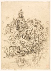 Castelo de Verneuil, Touraine de James McNeill Whistler