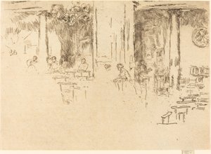 Igreja, Bruxelas de James Abbott McNeill Whistler