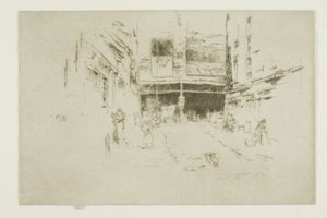 Troca de Roupas, Houndsditch, No. 1 de James Abbott McNeill Whistler