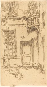 Pátio, Rue P.L. Correio de James Abbott McNeill Whistler