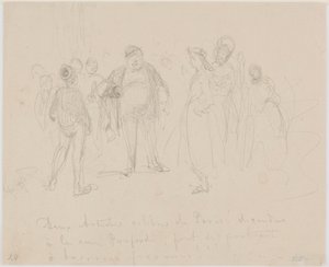Dois artistas famosos de Paris de James Abbott McNeill Whistler