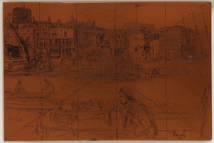 Placa de gravação: Black Lion Wharf de James Abbott McNeill Whistler