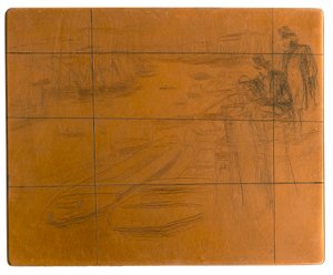 Placa de gravura: A Pequena Piscina de James Abbott McNeill Whistler