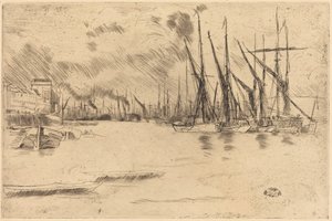 A partir das Escadas do Arenque em conserva de James McNeill Whistler