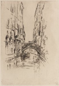 Gôndola sob uma ponte de James Abbott McNeill Whistler