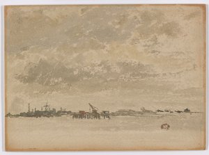 Cinza e Prata-Purfleet de James Abbott McNeill Whistler