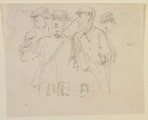 Grupo de quatro homens de James Abbott McNeill Whistler