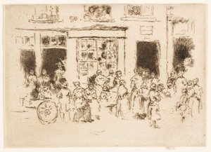 High Street, Bruxelas de James Abbott McNeill Whistler