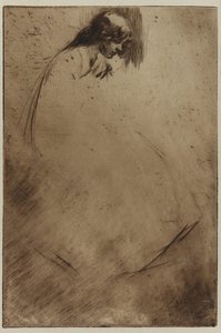 Cabeça dobrada de Jo de James Abbott McNeill Whistler