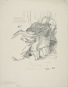 A bela dama adormecida de James Abbott McNeill Whistler