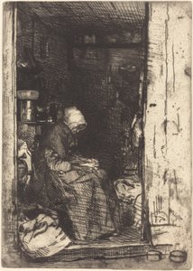 A velha com trapos de James Abbott McNeill Whistler