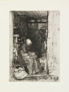 A velha com trapos de James Abbott McNeill Whistler