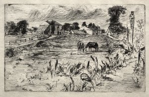 Paisagem com o cavalo de James McNeill Whistler
