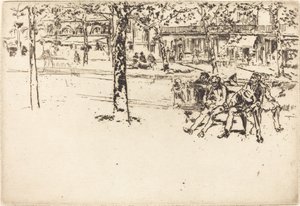 Boulevard Poissonnière de James Abbott McNeill Whistler