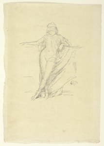 Pequena Figura Drapejada, Inclinada de James Abbott McNeill Whistler