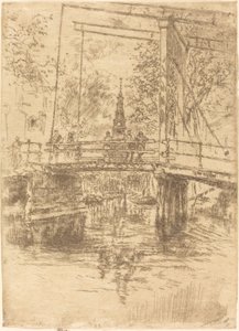 Pequena ponte levadiça, Amsterdã de James Abbott McNeill Whistler