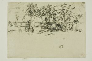 Little Terrace, Jardins de Luxemburgo de James Abbott McNeill Whistler