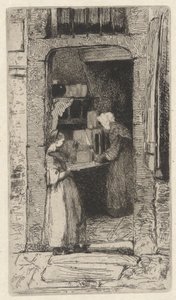 Mulher Mostarda, uma das doze gravuras da natureza de James Abbott McNeill Whistler