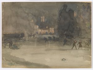 Noturno: Amsterdã no inverno de James Abbott McNeill Whistler